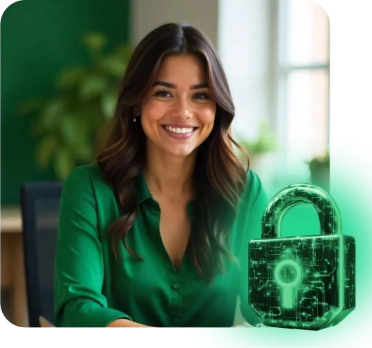 Empresária satisfeita após renovar seu certificado na CertClick.