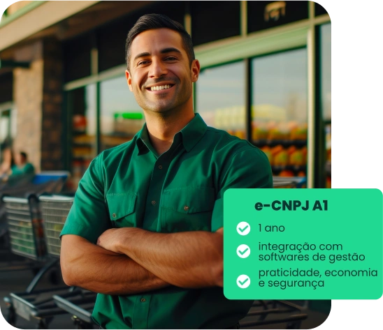 Empreendedor que adquiriu certificado digital e-cnpj a1 da CertClick.